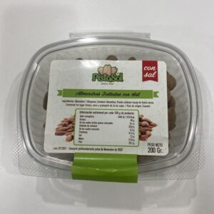 (H) Caja de almendra tostada con sal (9 Tarrinas de 0.2 kg)